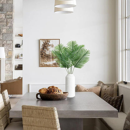 Künstliche Palmwedel Kunstpflanze Palme Set 6 Stück 37 cm Grün