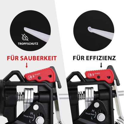 WORKPRO Kartuschenpresse 18:1/9:1 Profi-Silikonspritze