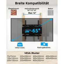 TV Wandhalterung Schwenkbar Neigbar für 26-65 Zoll VESA
