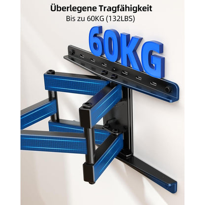 TV Wandhalterung Schwenkbar Neigbar für 26-65 Zoll VESA