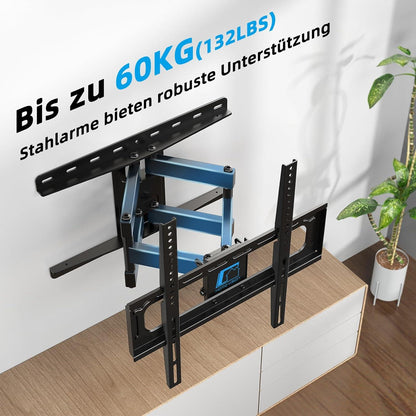 TV Wandhalterung Schwenkbar Neigbar für 26-65 Zoll VESA