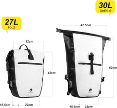Fahrradtasche 3-in-1 Gepäckträger 27-30L Wasserdicht Rucksack