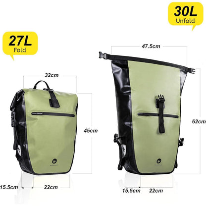 Fahrradtasche 3 in 1 Gepäckträger 27-30L Wasserdicht