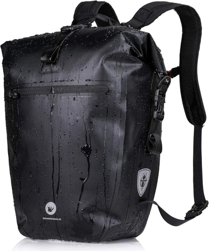 Fahrradtasche 3-in-1 Gepäckträger 27-30L Wasserdicht Schwarz