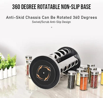 Gewürzkarussell 360° drehbar 20 Gewürzgläser Rotationsküchen