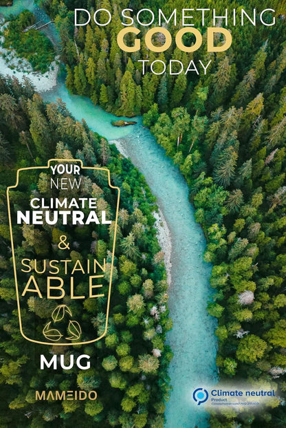 MAMEIDO Thermobecher 350ml Black Marble Edelstahl isoliert warmhaltend