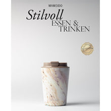 MAMEIDO Thermobecher 350ml doppelwandig isoliert Pearl