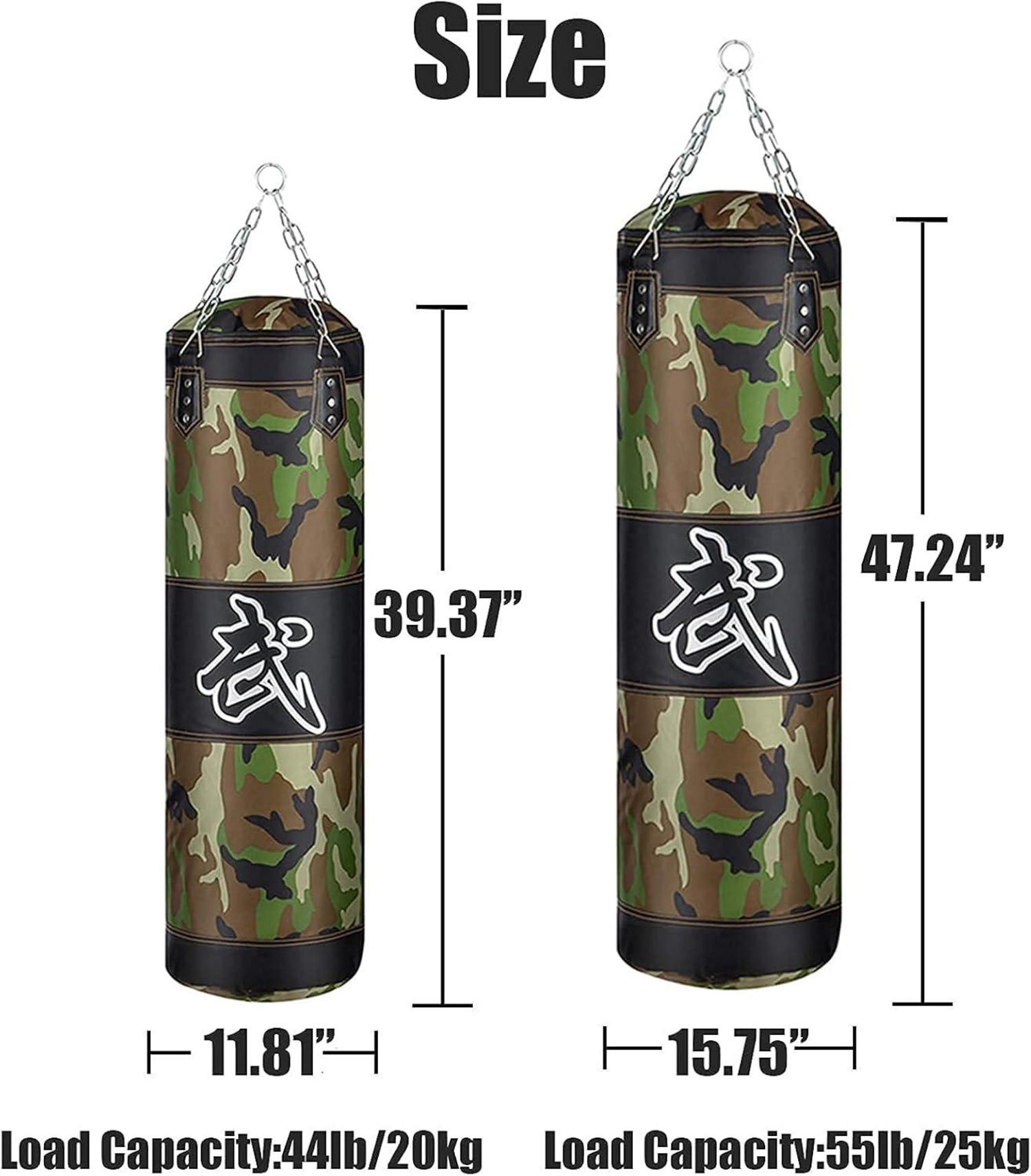 Schwerer Boxsack für Erwachsene Jugendliche - Set mit Boxhandschuhen