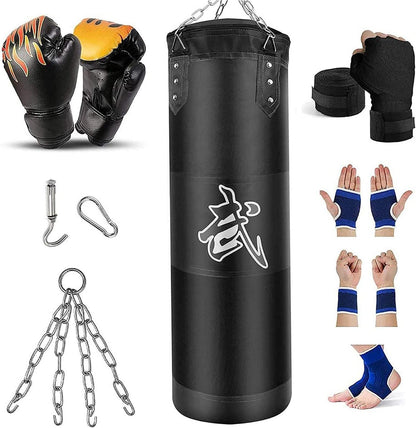 Schwerer Boxsack Set für MMA Kickboxen Muay Thai Karate