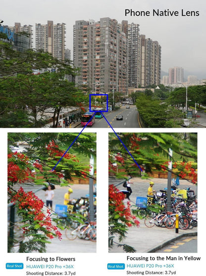 36X HD Teleobjektiv für Smartphone mit Stativ - 4K HD Full Colors