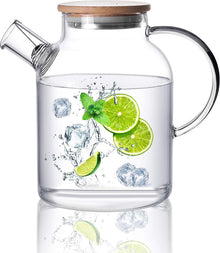 Glasteekanne mit Siebeinsatz für losen Tee - 1500ML/50,7OZ