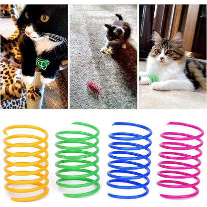 Grantop 20 Stück Katze Spielzeug, Bunte Spiralfedern