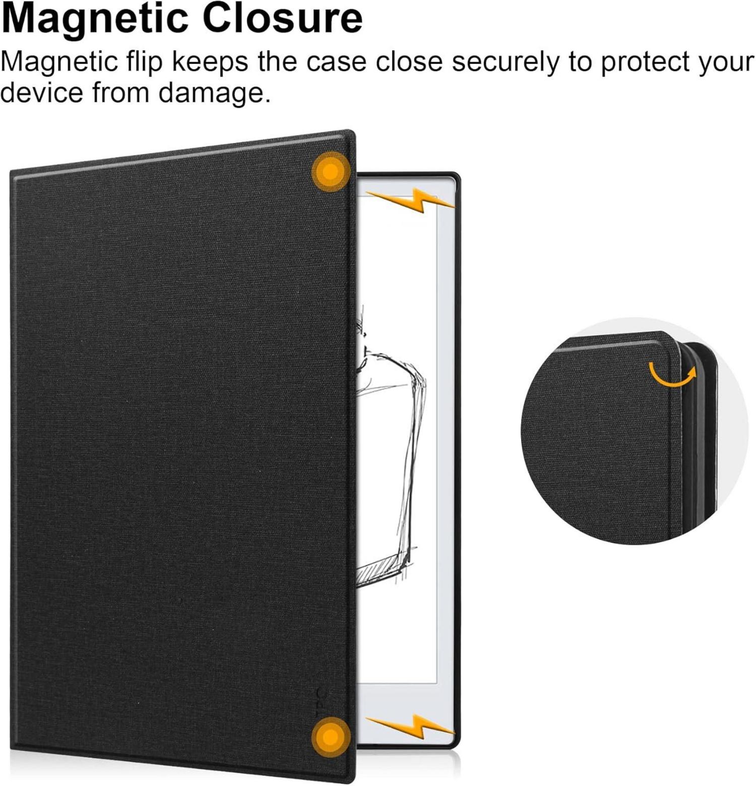 VOVIPO Ultra Slim Book Folio Ledertasche für Remarkable 2 Digital