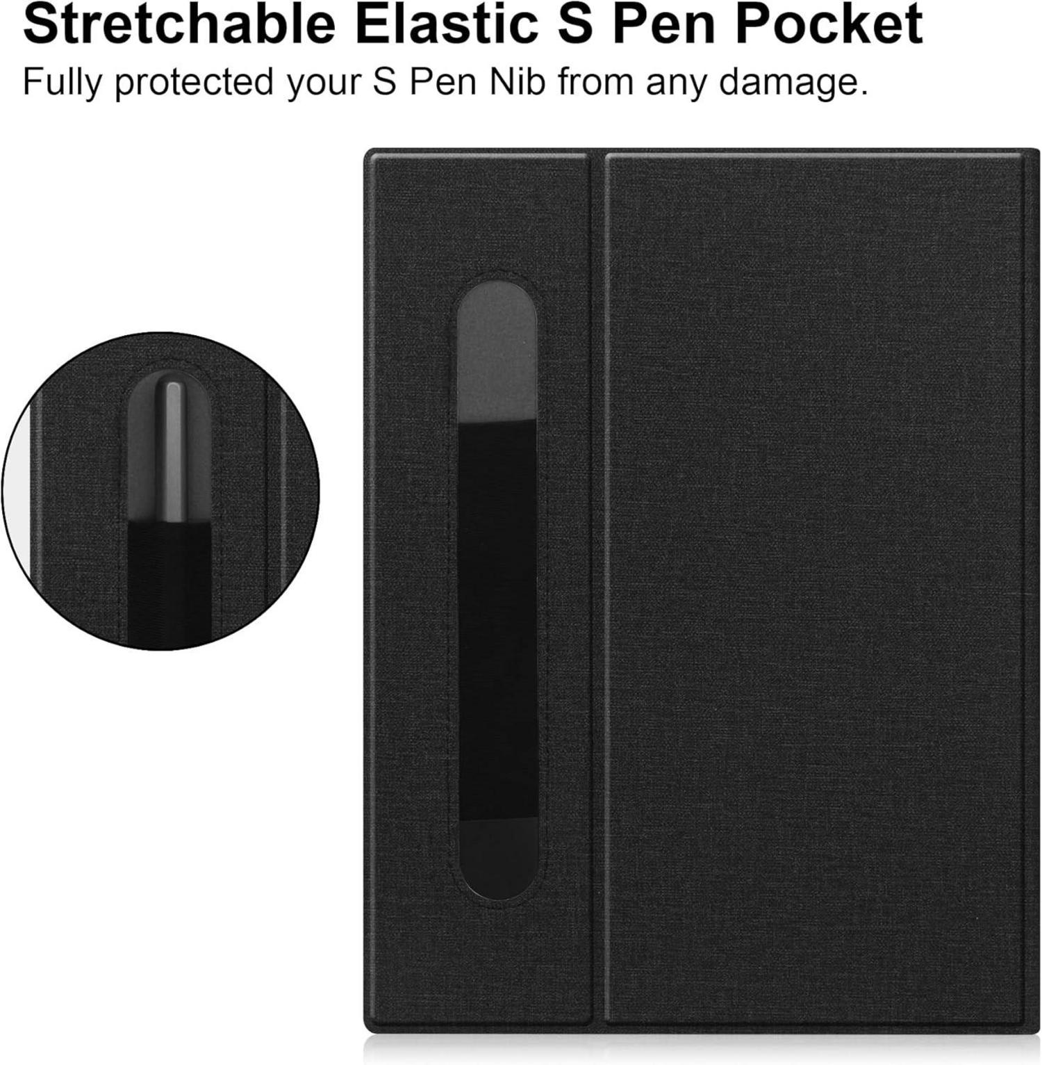 VOVIPO Ultra Slim Book Folio Ledertasche für Remarkable 2 10.3 Zoll 2020 - Schwarz