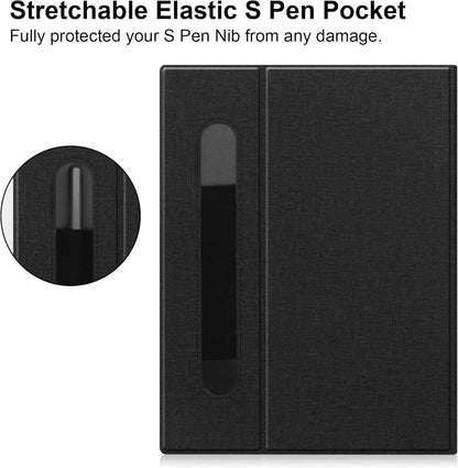 VOVIPO Ultra Slim Book Folio Ledertasche für Remarkable 2 10.3 Zoll 2020 - Schwarz