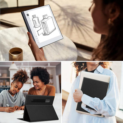 Slim Book Folio Ledertasche mit Ständer und Pen Pocket für Remarkable
