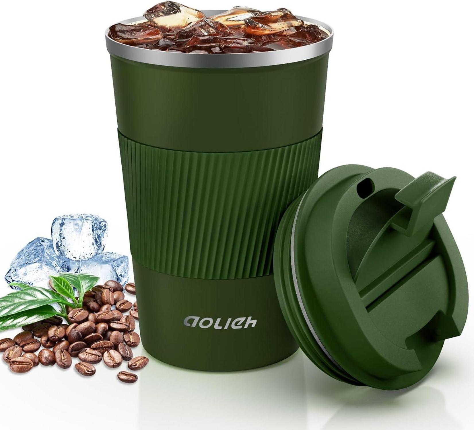 Thermobecher Kaffeebecher Auslaufsicher Edelstahl Travel Mug 380ML