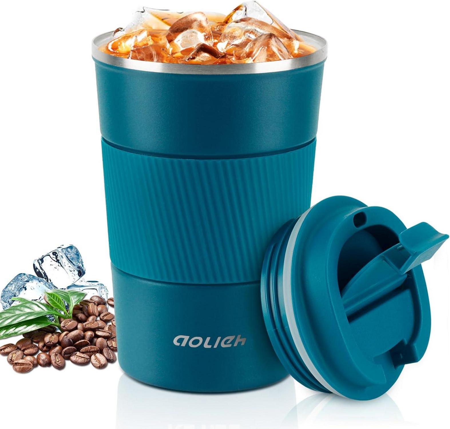 Thermobecher Auslaufsicher Isolierbecher Edelstahl Travel Mug 380ML