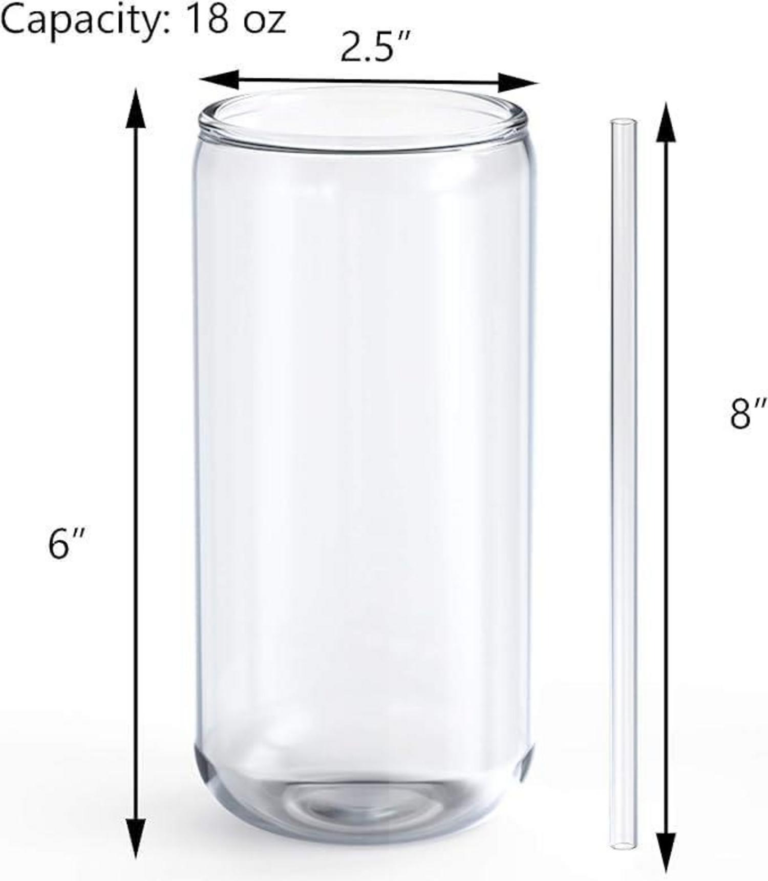 4er Set 500ml Bierglas Dosenform Gläser Longdrinkglas