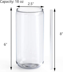 4er Set 500ml Bierglas Dosenform Gläser Longdrinkglas