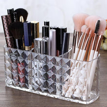Acryl Kosmetik Organizer mit Kristall Pinselhalter für