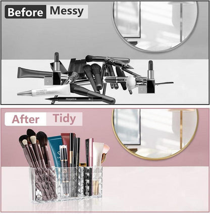 Kosmetik Organizer mit Kristall Design, Acryl Schminkaufbewahrung