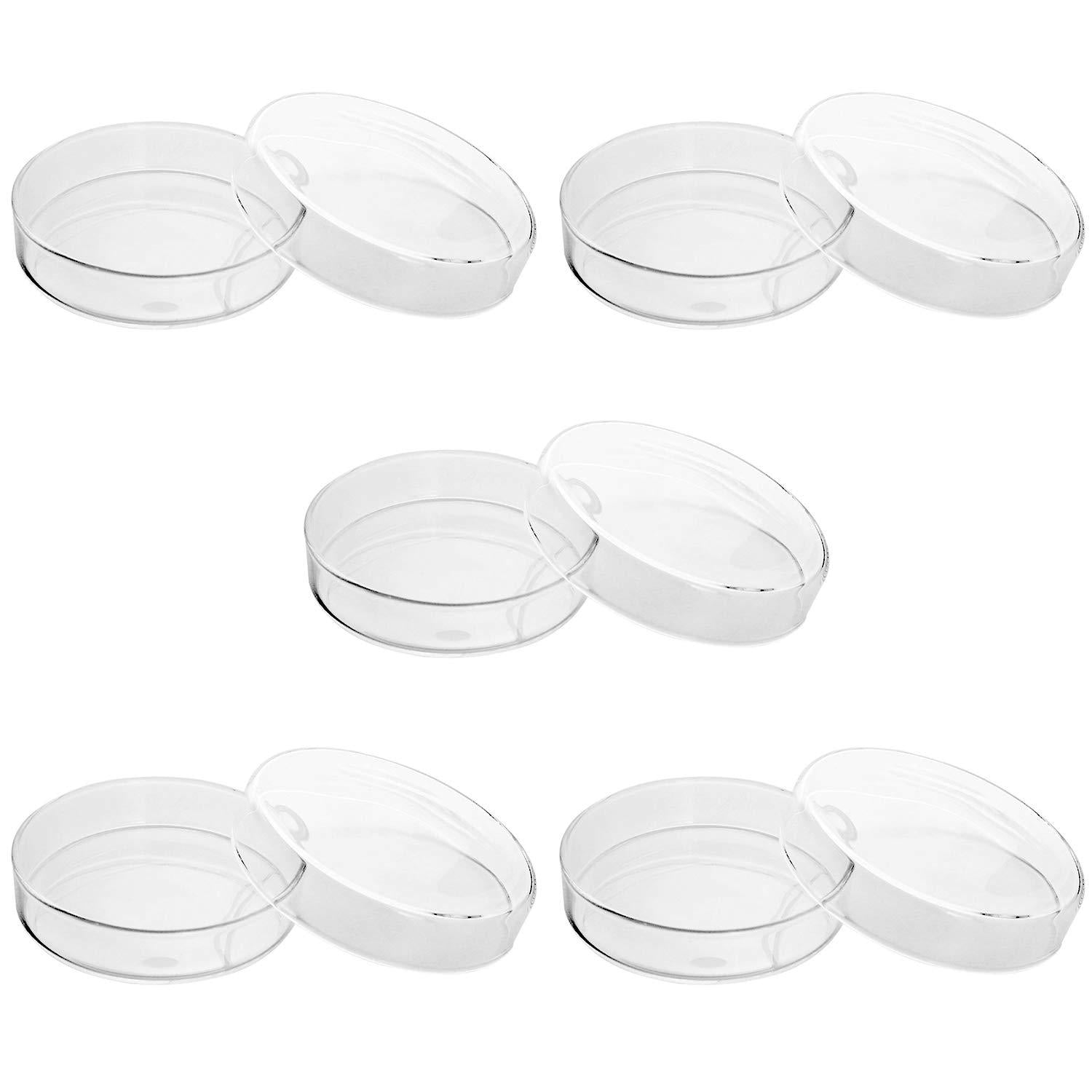 Petrischalen aus Hochborosilikatglas mit Deckel, 90mm x 20mm, 5 Stück