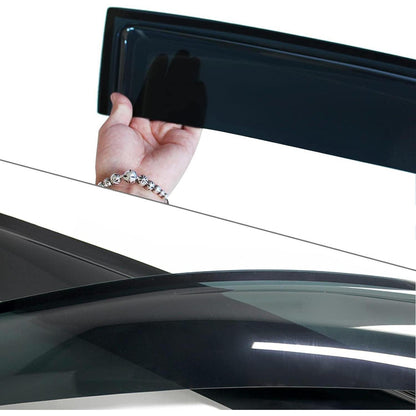 Windabweiser für Nissan Navara D23 2015-2024 – 4tlg. Rauch Schwarz