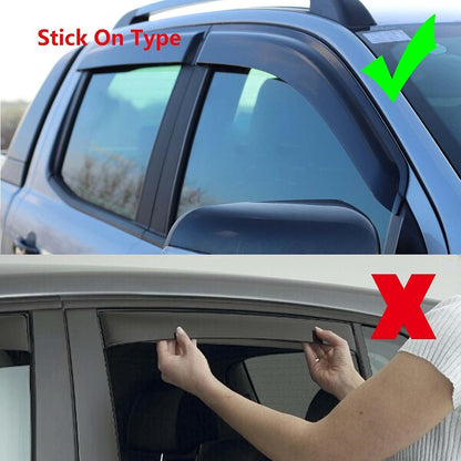 Windabweiser für Nissan Navara D40 Doppelkabine 2006-2014