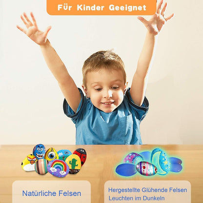 Steine Bemalen Set für Kinder – Kreatives Malset Geschenk