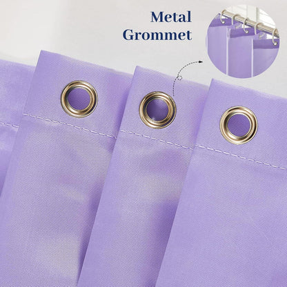 Duschvorhang Extra Breit 244x180cm Anti-Schimmel Lila wasserdicht mit Haken