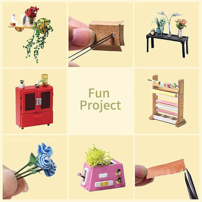 DIY Miniatur Haus Puppenhaus Kit HolzHaus Modell Kinder ab 14 Jahren