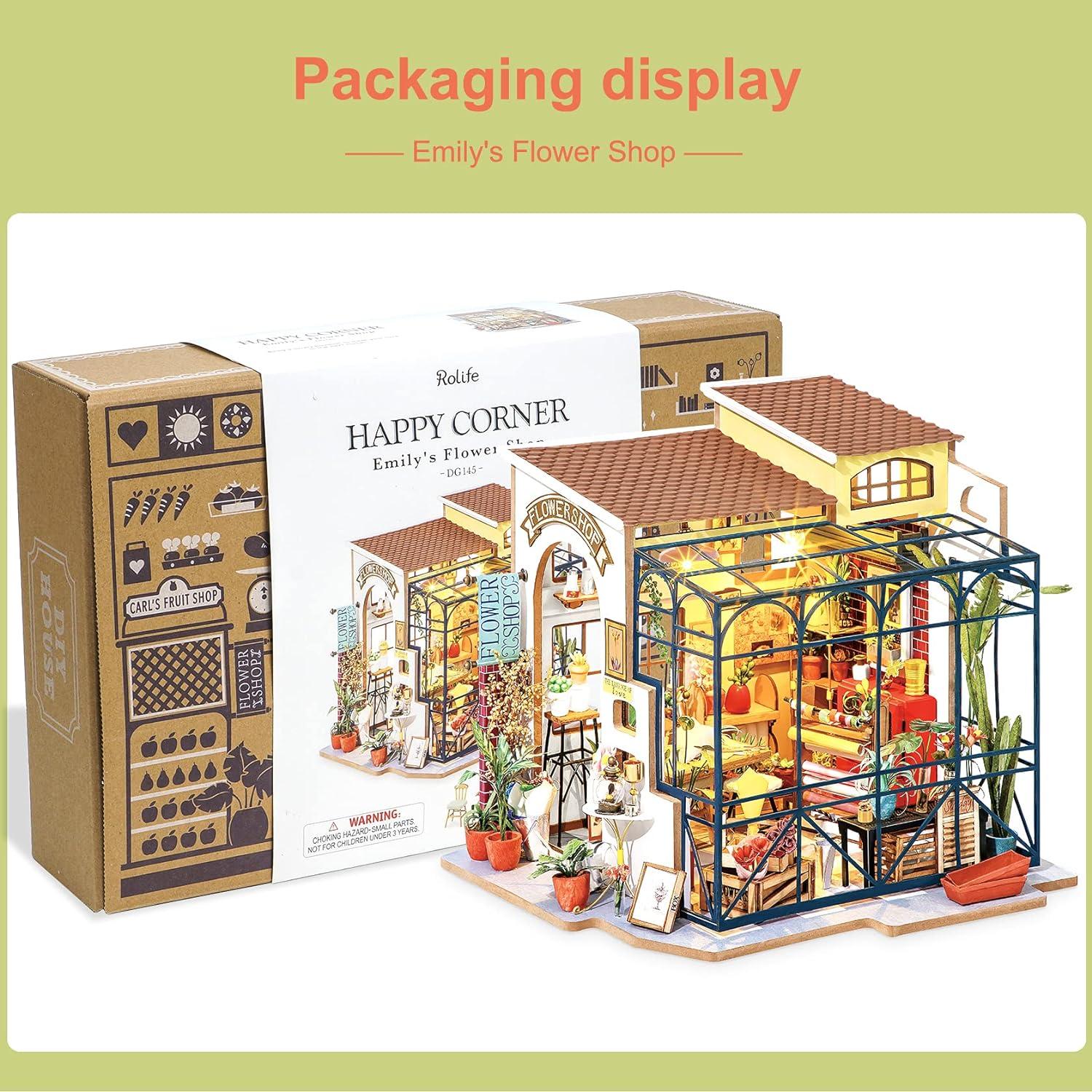 DIY Miniatur Puppenhaus Kit Holzmodell Mädchen Jungen 14+ Jahre Flower
