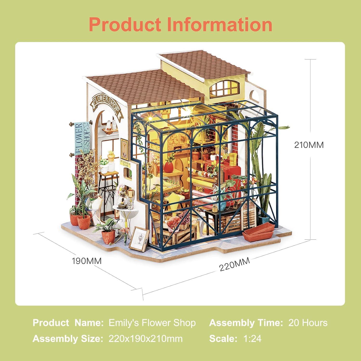 DIY Miniatur Haus Puppenhaus Kit HolzHaus Modell 1:24 Mädchen Jungen