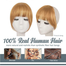 BARSDAR Echthaar Clip in Pony Golden Blond Französisch