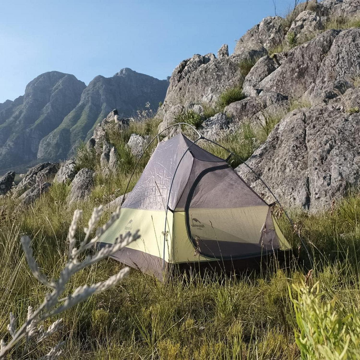 Leichtes Camping Zelt für 1 Person - Wasserdichtes Nylon, ultraleicht