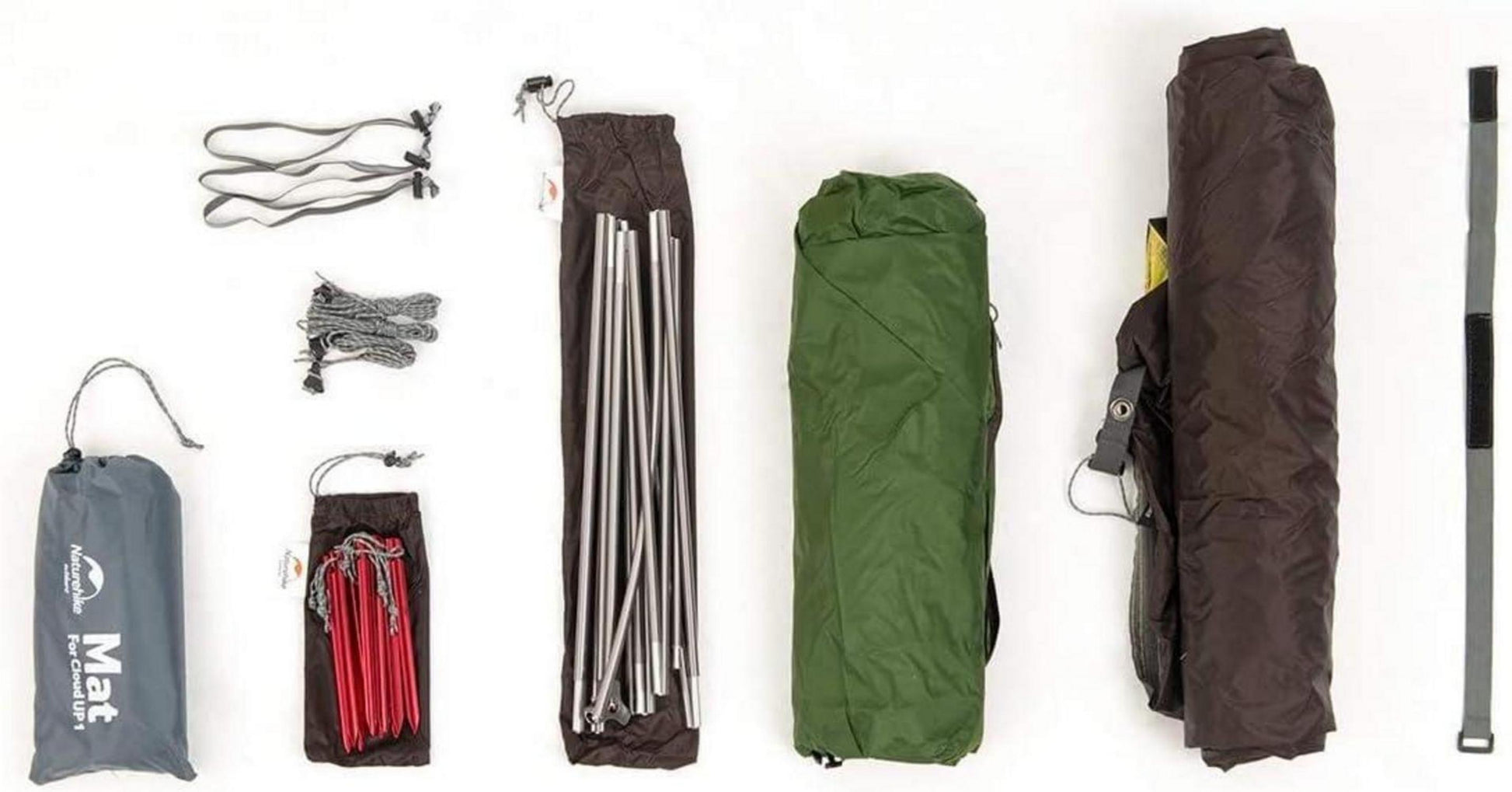 Naturehike Cloud up 1 Person Ultraleichtes Zelt Waldgrün Upgrade 20D