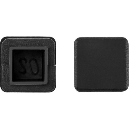 Quadratstopfen 20x20 mm Schwarz Möbelgleiter 20 Stück