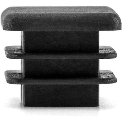 Quadratstopfen 20x20 mm Schwarz Möbelgleiter 20 Stück