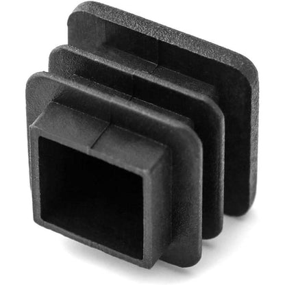 Quadratstopfen 20x20 mm Schwarz Möbelgleiter 20 Stück