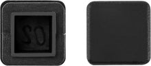 Quadratstopfen 20x20 mm Schwarz Möbelgleiter 20 Stück