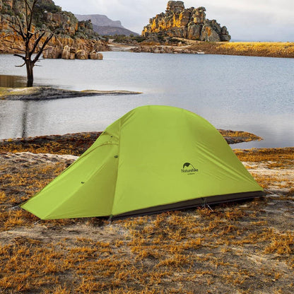1-Personen Rucksackzelt Naturehike Cloud Up Leichtes Camping Kuppelzelt Waldgrün