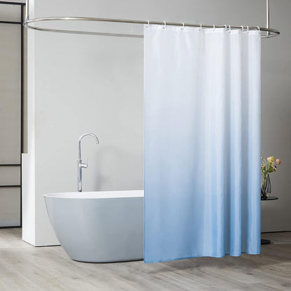 Moderne Duschvorhang Textil Anti-schimmel Wasserdicht Waschbar Weiß 150x180cm