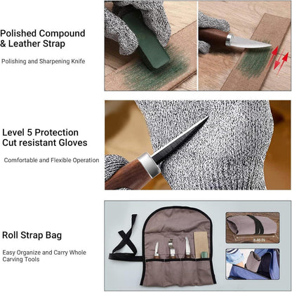 Holzschnitzset mit Holzblöcken Schnitzset Basteln Erwachsene