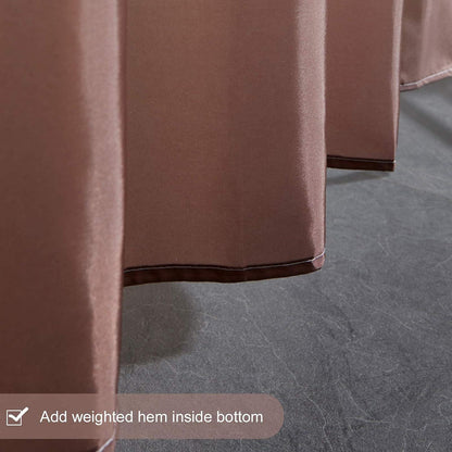 Duschvorhang Überlänge Anti-schimmel Stoff Weiß 240x200cm 16 Haken