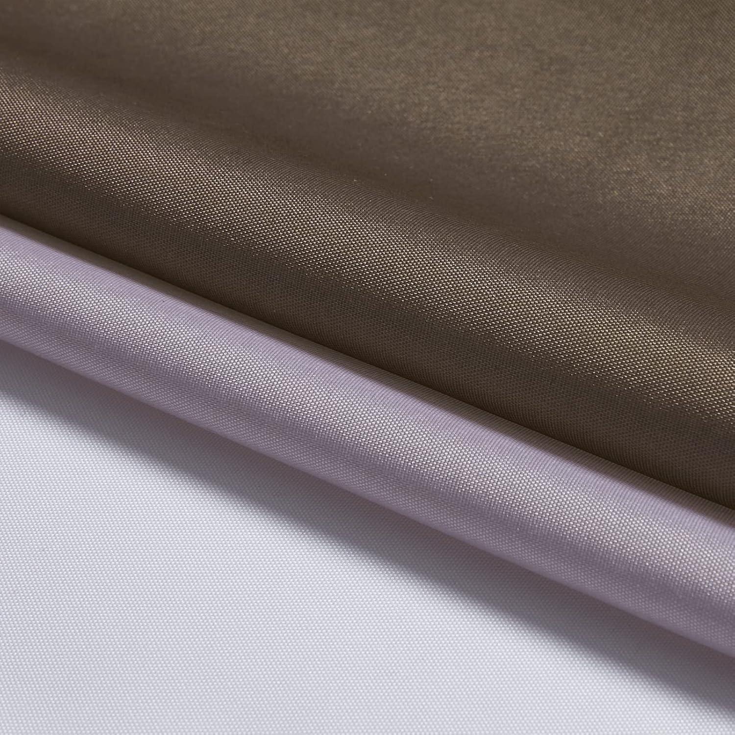 Duschvorhang Überlänge Anti-schimmel Stoff Weiß 240x200cm 16 Haken