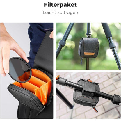 55mm ND Filter Set ND4 ND8 ND64 ND1000 Kit