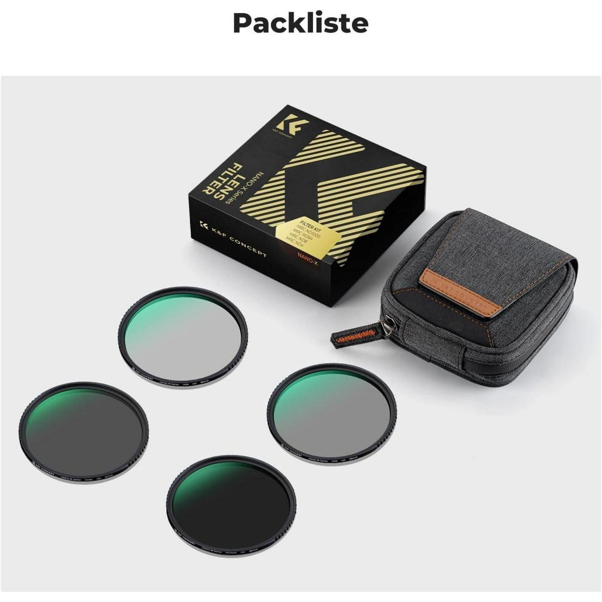 ND Filter Set 52mm Neutralgrau für Weitwinkelobjektive