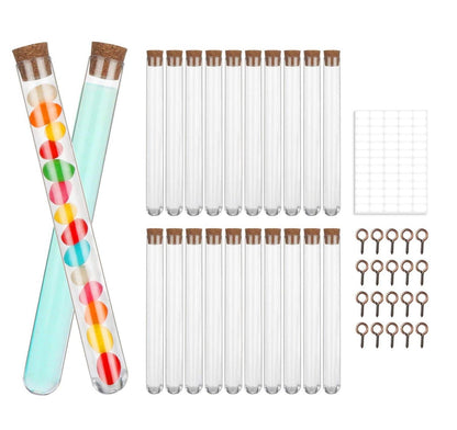 20er Set Reagenzgläser Kunststoff 20ml mit