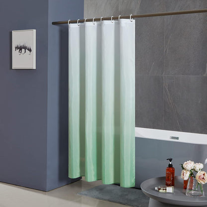 Duschvorhang Überlänge Textil Antibakteriell Waschbar 200x200cm